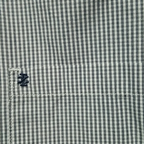 Izod Blue & White Button Down Shirt XXL - Picture 4 of 6